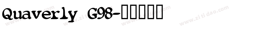 Quaverly G98字体转换